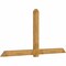 Ekena Millwork Eugene Rough Sawn Timber Gable Bracket, Western Red Cedar, 108"W x 54"H x 4"D x 6"F, 12/12 Pitch GBW108X54X0406EUG00RWR - alternate 3